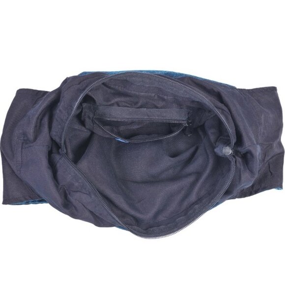 Mushroom Embroidered Hippie Boho Crossbody Cotton Hobo Bag - Picture 7 of 7